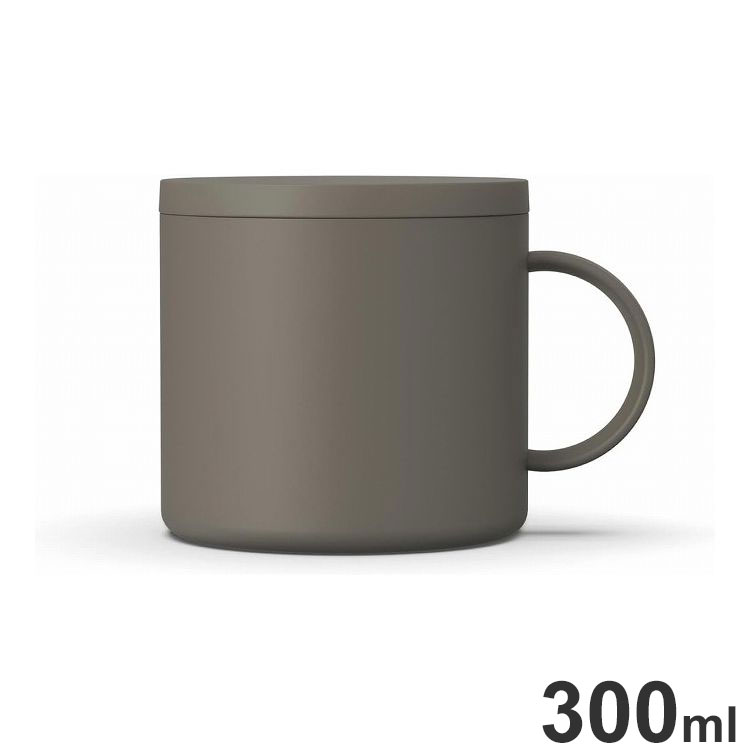 アスベル 保温 マグカップ F300 シャドーグレー(代引不可)【送料無料】