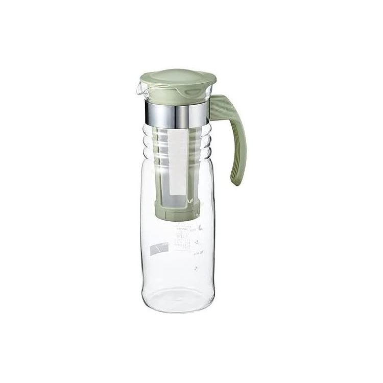Pitchers - HARIO かご網付き 水出し茶ポット スモーキーグリーン HCC-12-SG(代引不可)【送料無料】