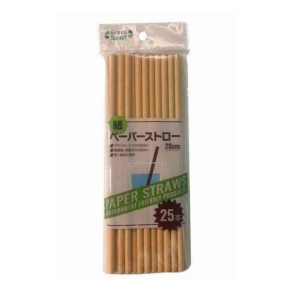 【10個セット】 大和物産 エコペーパーストロー 25本入環境に配慮した紙製のストローです【送料無料】
