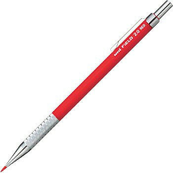 三菱鉛筆 uniFiELD ユニフィールド 職人専科 建築用シャープペンシル 2.0mm 赤