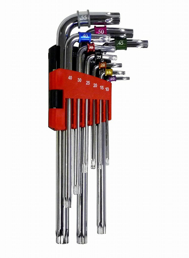 アークランドサカモト GREAT TOOL 9本組カラーリング付ヘックスローブ いじり止め L型レンチセット GTH..