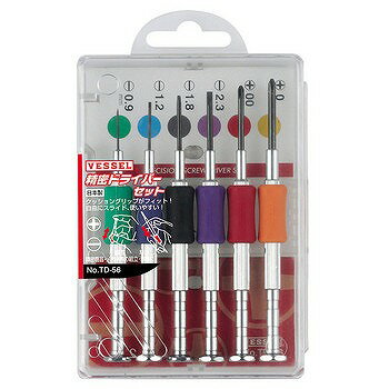 ベッセル 精密ドライバーセット (+-) TD56