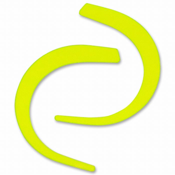 藤井電工 ツヨロン 一般高所作業用安全帯 1本つり専用 フック用蛍光シール黄1枚-JAN-HD