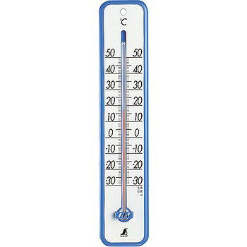 シンワ測定 温度計 プラスチック製 30cm ブルー 48361