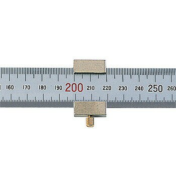 シンワ測定 直尺 シルバー 30cm 赤数字入 ストッパー付 JIS 76752【送料無料】