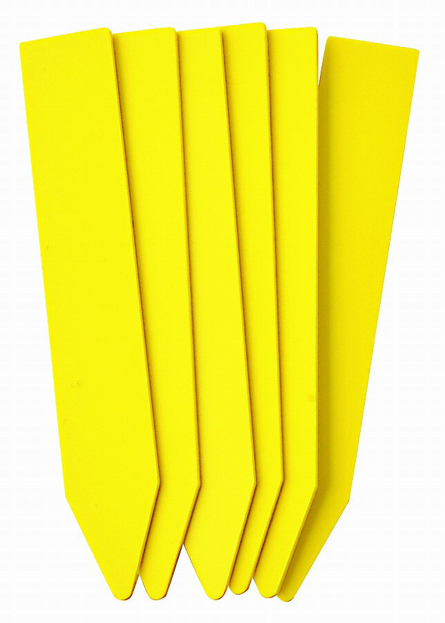 【商品詳細】用途：植物の管理・観察に鉛筆・ボールペン・マジックでも書けます入数：18枚1枚当たりサイズ（約）：縦60x横15x厚0．5mm色：黄【送料について】北海道、沖縄、離島は送料を頂きます。