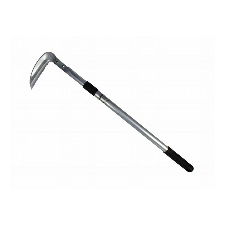 【商品特長】【製品サイズ(mm)】・長さ660・幅150・高さ45【生産国】日本【材質】金属部：ステンレス特殊鋼ハンドル部：アルミ、PP樹脂【仕様】用途：除草作業の際に刃形状：直刃(柔らかい草)、波刃(硬い草)の2Way伸縮段数(約)：2段伸縮長(約)：640〜1,050mm刃幅(約)：120mm仕様：伸縮式仕様：ワイド型仕様：フック穴付き伸縮式なので、ご使用シーンに合わせて長さの調整が可能です。640〜1,050mmの間で使いやすい長さに調節できます。【送料について】北海道、沖縄、離島は送料を頂きます。