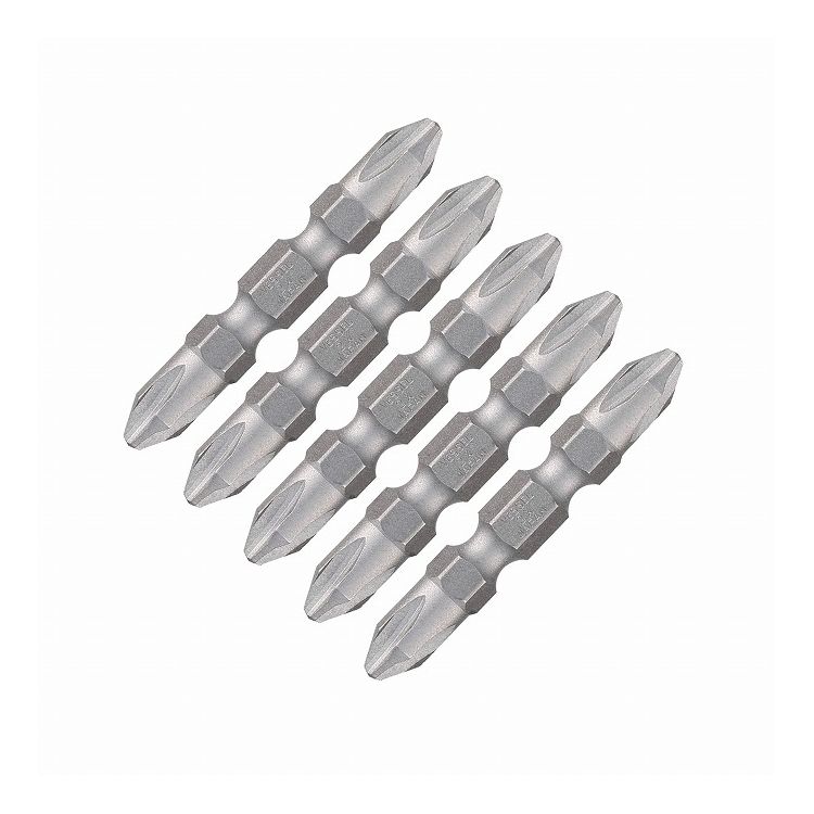ベッセル VESSEL 両頭ビット 先端強化ビット 5本組 +2×45mm No.DRB5P2045