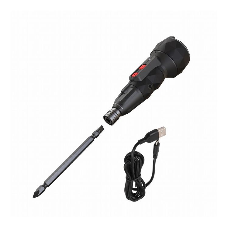 WIZ'A アークランズ 3.7V充電式電工ドライバ- ブラック WZ-MDV3.7BK【送料無料】