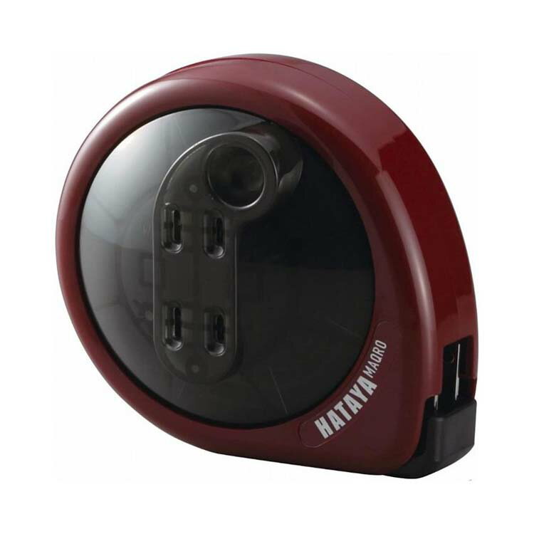 ハタヤ HATAYA マッキュロ 屋内用コードリール 2m バーガンディー MQ-2-BG