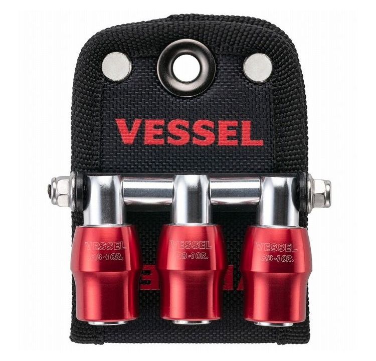 ベッセル(VESSEL) クイックキャッチャー 3連ホルダー ビットホルダー レッド QB-10...