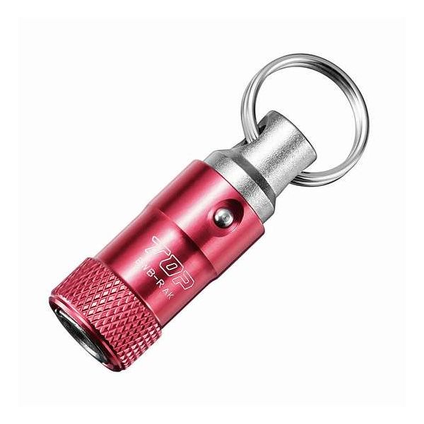 トップ工業(TOP) 携帯用 ワンタッチ式 ビットホルダー リング付 レッド EWB-R(代引不可)【ポイント10倍】