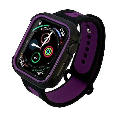 ROOX ルークス Apple Watch Series4&5 44mm用 ツートーン・スポーツ バイオレット JGWSP2W5L0-VT バンド ケース セット