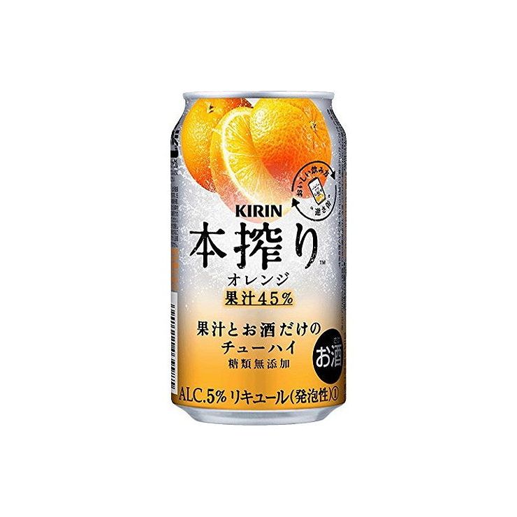 【まとめ買い】 キリンビール(株) キリン 本搾りチューハイ オレンジ 缶 350ml x24個セット まとめ お酒 アルコール(代引不可)【送料無料】