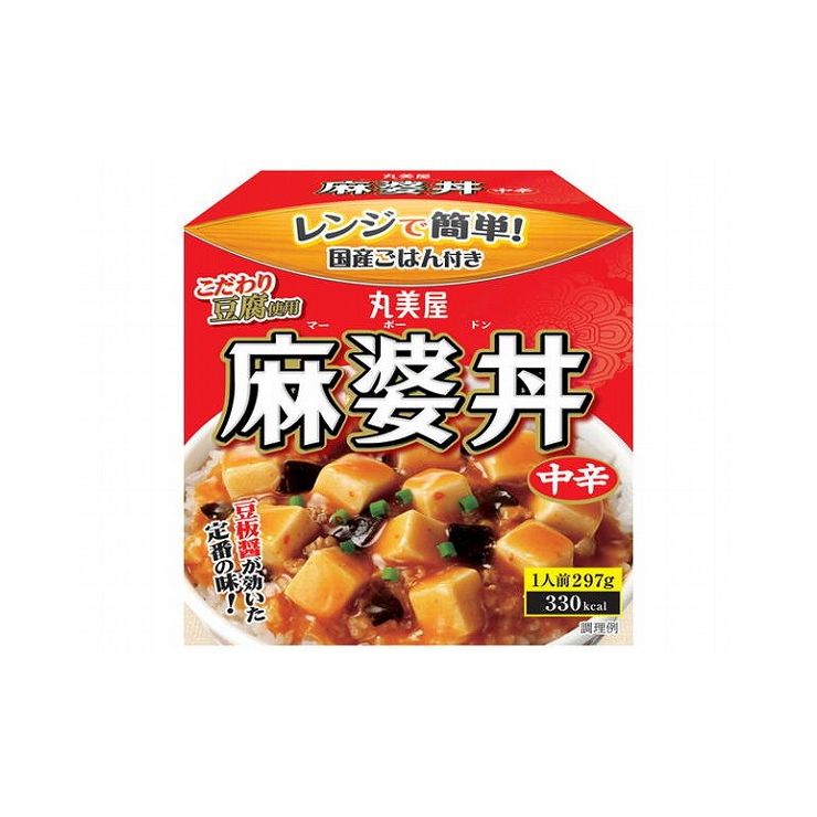 【まとめ買い】 丸美屋 麻婆丼 中辛 ごはん付き カップ 297g x24個セット まとめ セット まとめ販売 セット販売 業務用(代引不可)【送料無料】のサムネイル