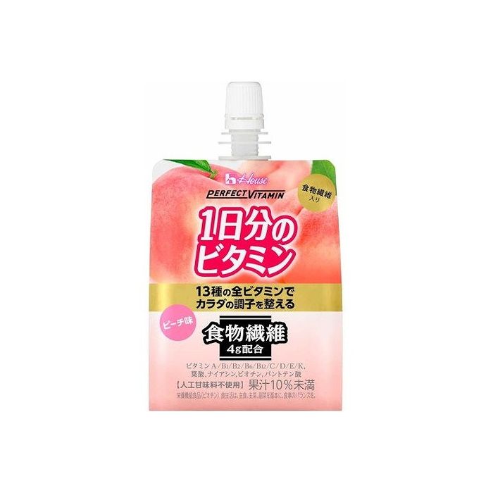 【6個セット】 ハウスWF 1日分のビタミンゼリー食物繊維 180g x6 セット まとめ売り セット販売 お徳用 おまとめ品(代引不可)