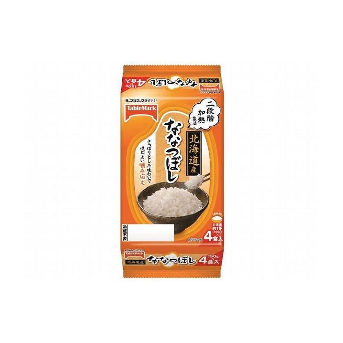 【まとめ買い】 テーブルマーク(株) たきたてご飯 北海道産ななつぼし分割 150gx4 x8個セット 業務用 備蓄(代引不可)【送料無料】