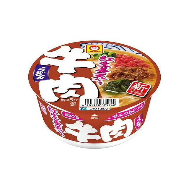 【12個セット】 マルちゃん 紅生姜天入り牛肉うどんカップ 87g x12 まとめ買い まとめ売り お徳用 大容量 セット販売(代引不可)【ポイント10倍】【送料無料】