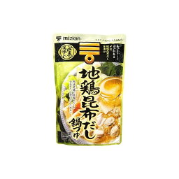 【12個セット】 ミツカン 〆まで地鶏昆布だし 鍋つゆ ストレート 750ml x12 セット まとめ売り セット販売 お徳用 おまとめ品(代引不可)【送料無料】