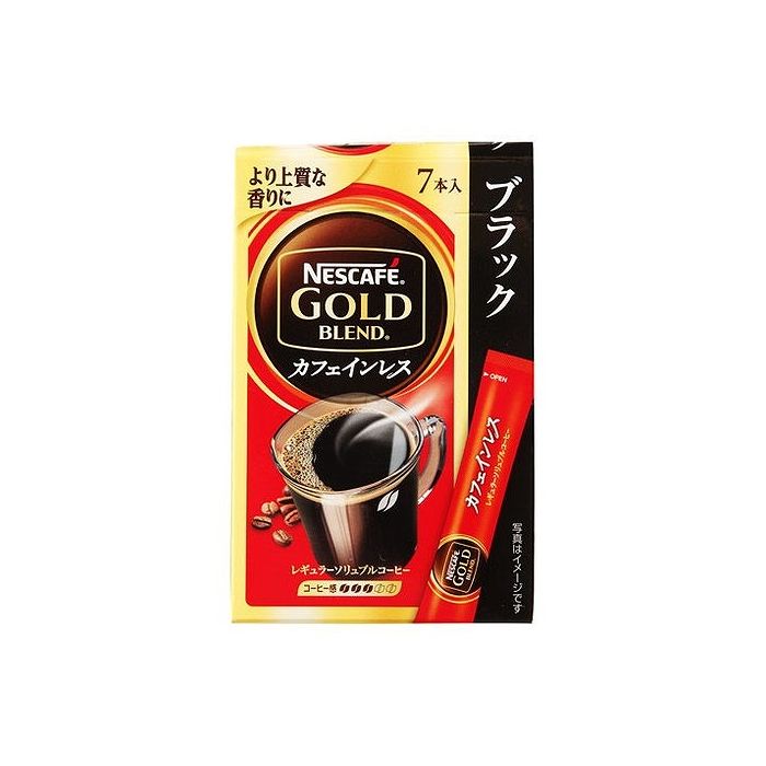 ネスカフェ ゴールドブレンド カフェインレス　コーヒー 【6個セット】 ネスカフェ ゴールドブレンド カフェインレススティック ブラック 2gx7本 x6 セット まとめ売り セット販売 お徳用 おまとめ品(代引不可)