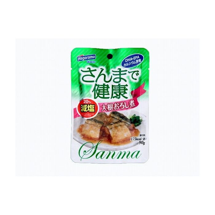 【12個セット】 はごろも さんまで健康 大根おろし煮 パウチ 90g x12コ(代引不可)【送料無料】