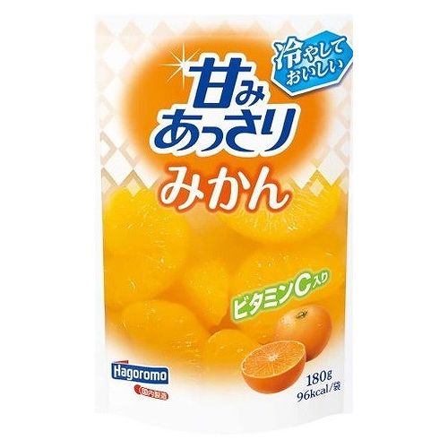 【6個セット】 はごろも 甘みあっさりみかん パウチ 180g x6コ(代引不可)