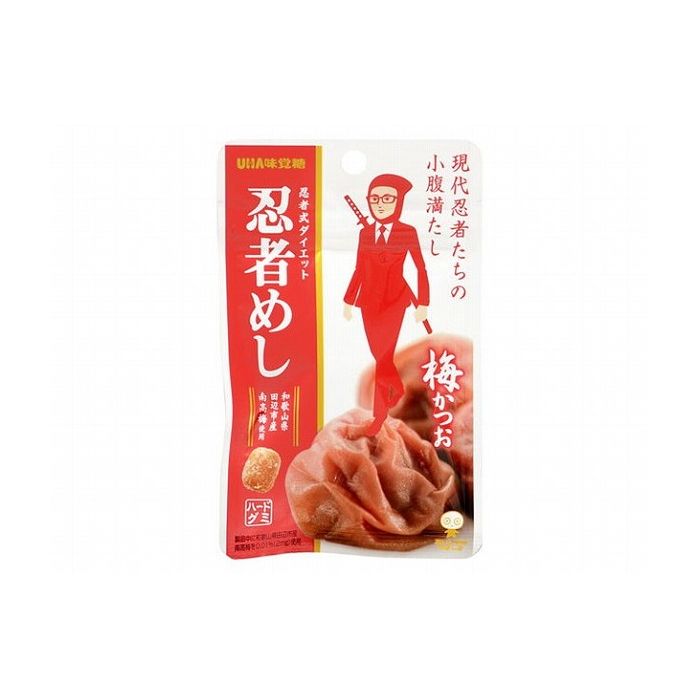 【10個セット】 UHA味覚糖 忍者めし 梅かつお 20g x10コ(代引不可)