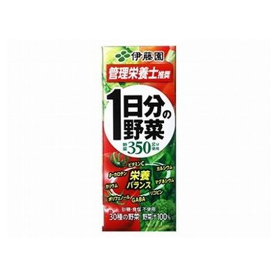 【12個セット】 伊藤園 1日分の野菜 紙 200ml x12(代引不可)【ポイント10倍】