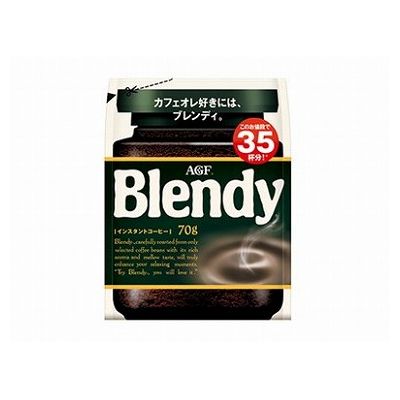 【12個セット】 AGF ブレンディ インスタントコーヒー 袋 70g x12(代引不可)【ポイント10倍】【送料無料】