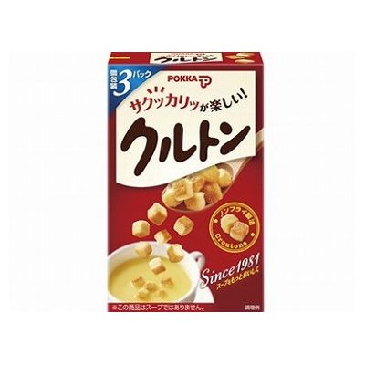 【商品説明】いつものスープを手軽にアレンジできるスープ用クルトンです。クルトン専用の「焼成パン」を、ノンフライ製法で仕上げています。・原材料(アレルギー表記含む)小麦粉、でん粉、食用油脂、果糖ぶどう糖液糖、ショートニング、イースト、食塩、イ...