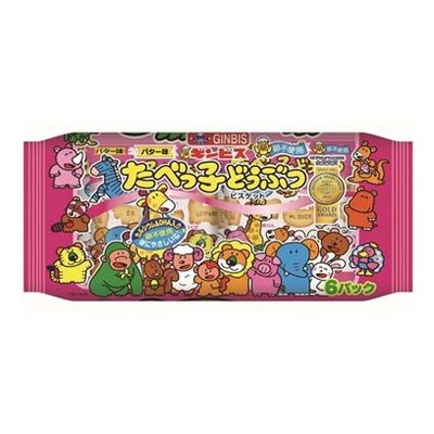 【12個セット】 ギンビス たべっ子どうぶつバター味 6P 138g x12(代引不可)【ポイント10倍】【送料無料】