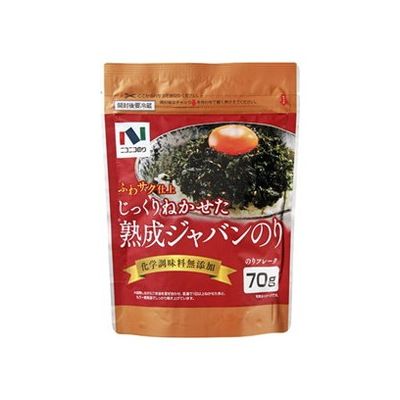 【商品説明】熟成ジャバンのりは、フレーク状のバラ干し海苔をごま油等で味付けし、サクサクとした食感に仕上げました。様々なメニューにご活用いただけます。●原材料コーン油、乾のり、ぶどう糖、ごま、食塩、砂糖、ごま油／酸化防止剤（ローズマリー抽出物、茶抽出物）、（一部にごまを含む）●生産国大韓民国●賞味期限12ヶ月※仕入れ元の規定により製造から半分以上期限の残った商品のみ出荷致します●保存方法別途パッケージに記載【代引きについて】こちらの商品は、代引きでの出荷は受け付けておりません。【送料について】沖縄、離島は送料を頂きます。