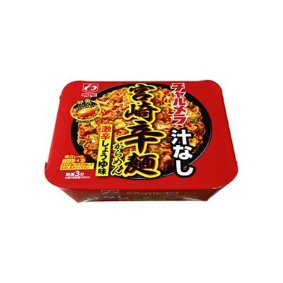 【12個セット】 明星 チャルメラ 汁なし宮崎辛麺 109g x12(代引不可)【ポイント10倍】【送料無料】