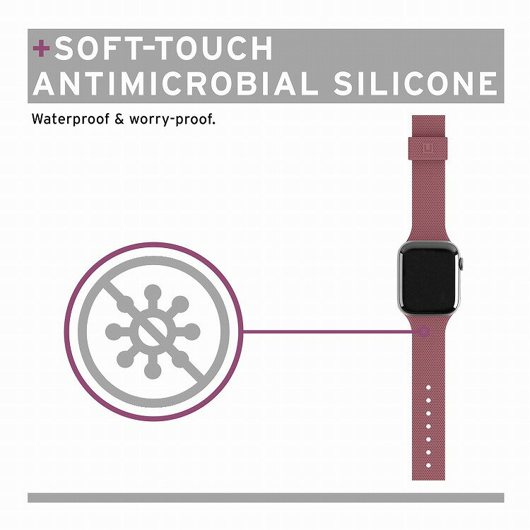 【日本正規代理店品】 URBAN ARMOR GEAR/U by UAG AppleWatch 44&42mm用バンド (6/SE/5/4/3/2/1) DOT オーベルジーヌ UAG-UAWLD-AG【ポイント10倍】【送料無料】