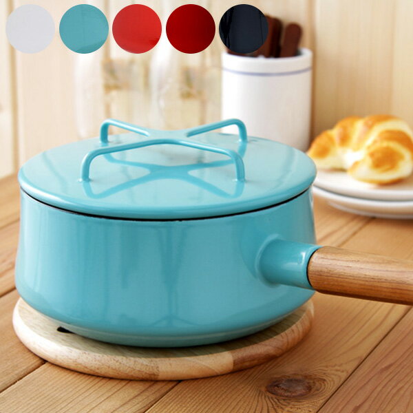 ダンスク 鍋 コベンスタイルII DANSK 833298N コベンスタイルII片手鍋 18cm ホワイト ティール チリレッド レッド ネイビー【送料無料】のサムネイル