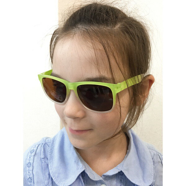 キッズ ファッション グラス KIDS FASHION GLASSES SQUARE GREEN CLEAR(代引不可)【送料無料】