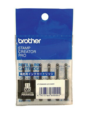 使いきりタイプ補充インク 6本1パックx48個入り ブラック ブラザー工業 PRINK6B(代引き不可)