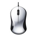 BUFFALO 有線 BlueLED 静音 3ボタンマウス シルバー BSMBU100SV(代引不可)(2)