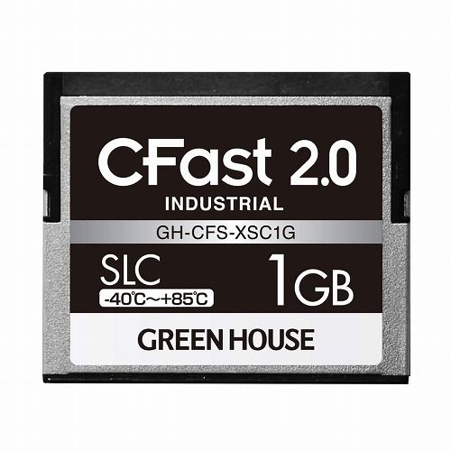 グリーンハウス CFast2.0 SLC -40~+85℃ 1GB GH-CFS-XSC1G(代引不可)