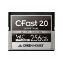 CFast 2.0の高速転送に対応したインダストリアル(工業用)CFast商品説明●CFast Specification V2.0準拠●0℃〜70℃の動作環境を保証しているので、温度変化の激しい動作環境にても安心してご利用いただけます。●大量導入に最適コストパフォーマンスに優れたMLCタイプ●PIO / MWDMA / UltraDMA対応●強力なECC機能(40bit/1024Byte)搭載●スタティックウェアレベリング機能搭載●バッドブロック管理機能搭載商品仕様製品タイプ：その他メモリカード記憶容量：256GB仕様：■規格:CFast Specification V2.0、SATA 1.0a、 SATA 2.6 、 SATA 3.0■インターフェース:CFast 7-pin + 17pin■コントローラ:JMicron■NANDフラッシュ:MLC■容量:256GB■データ転送速度(最大):読込220MB/s、書込130MB/s■衝撃耐性:1500G / 0.5ms■振動耐性:20G / 7Hz〜2KHz■動作温度:0℃〜+70℃■動作湿度:10%〜95%(結露なきこと)■保管温度:-20℃〜+80℃■保管湿度:10%〜95%(結露なきこと)■電源電圧:3.3V±5%■消費電流(動作時最大):320mA■信頼性:スタティックウェアレベリング機能、ECC(エラー検出・訂正)機能 40bit/1024Byte、バッドブロック管理、SMART対応■外形寸法:W42.8 x D36.4 x H3.5 (mm)■重量:約10g■RoHS:対応■保証期間:3年間■付属品:プラスチックケース、保証書仕様：■規格:CFast Specification V2.0、SATA 1.0a、 SATA 2.6 、 SATA 3.0■インターフェース:CFast 7-pin + 17pin■コントローラ:JMicron■NANDフラッシュ:MLC■容量:256GB■データ転送速度(最大):読込220MB/s、書込130MB/s■衝撃耐性:1500G / 0.5ms■振動耐性:20G / 7Hz〜2KHz■動作温度:0℃〜+70℃■動作湿度:10%〜95%(結露なきこと)■保管温度:-20℃〜+80℃■保管湿度:10%〜95%(結露なきこと)■電源電圧:3.3V±5%■消費電流(動作時最大):320mA■信頼性:スタティックウェアレベリング機能、ECC(エラー検出・訂正)機能 40bit/1024Byte、バッドブロック管理、SMART対応■外形寸法:W42.8 x D36.4 x H3.5 (mm)■重量:約10g■RoHS:対応■保証期間:3年間■付属品:プラスチックケース、保証書【代引きについて】こちらの商品は、代引きでの出荷は受け付けておりません。【送料について】北海道、沖縄、離島は送料を頂きます。