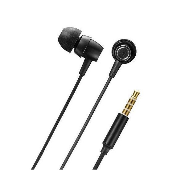 サンワサプライ マイク付きステレオイヤホン ブラック MM-HS707BK(代引不可)