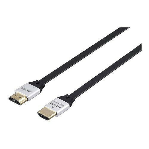 BUFFALO HDMIケーブル フラットタイプ 1.5m ブラック BSHD3F15BK(代引不可)【送料無料】