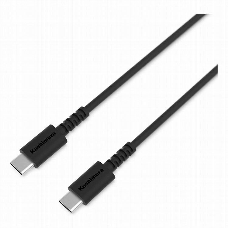 カシムラ USB充電&同期ケーブル 50cm C-C BK AJ-634(代引不可)