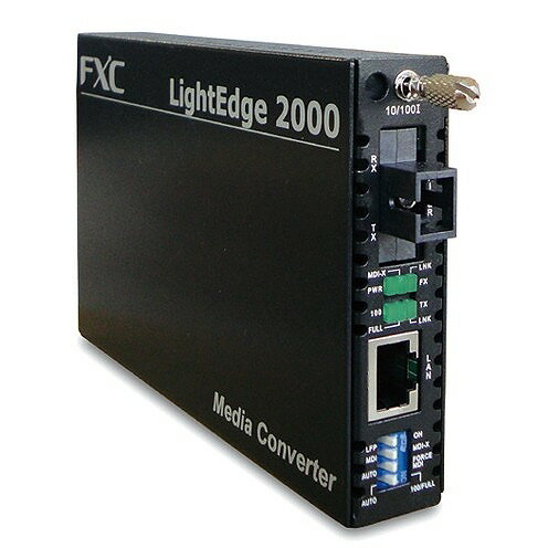 FXC 10BASE-T/100BASE-TX to 100BASE-FX(シングルモード SCコネクタ 20Km) 1芯型メディアコンバータ + 同製品SB5バンドル LE2841-20A-ASB5(代引不可)【送料無料】