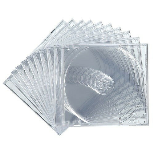 サンワサプライ Blu-ray・DVD・CDケース(10枚セット・クリア) FCD-PN10CLN(代引不可)