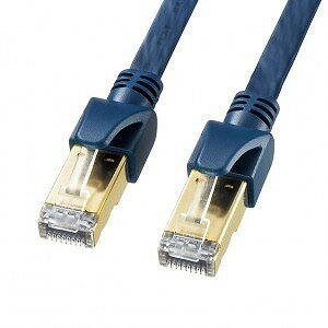 サンワサプライ カテゴリ6Aハンダ産業用フラットLANケーブル KB-HFL6A-05NV(代引不可)【送料無料】