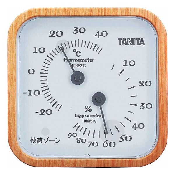 タニタ 温湿度計 ナチュラル TT-570ーNA 室内装飾品 温湿度計 卓上温湿度計(代引不可)【ポイント10倍】