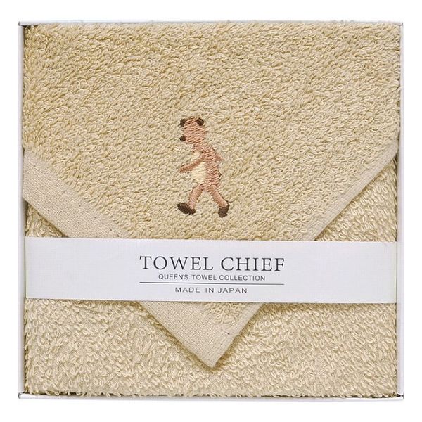 アニマルズかわいい国産大判タオルハンカチ ベージュ TQS0502401 繊維雑貨 ハンカチ 婦人タオルハンカチ(代引不可)【ポイント10倍】