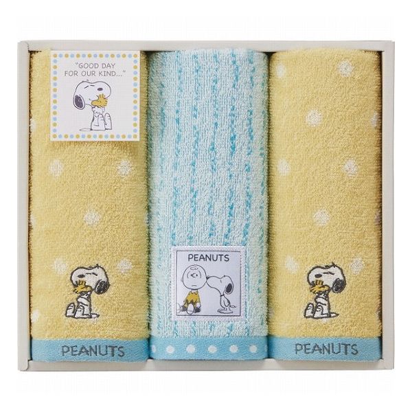 スヌーピーハグ フェイスタオル3枚セット TT84303054M タオル製品 ウオッシュタオル ジャカ-ド織(代引..