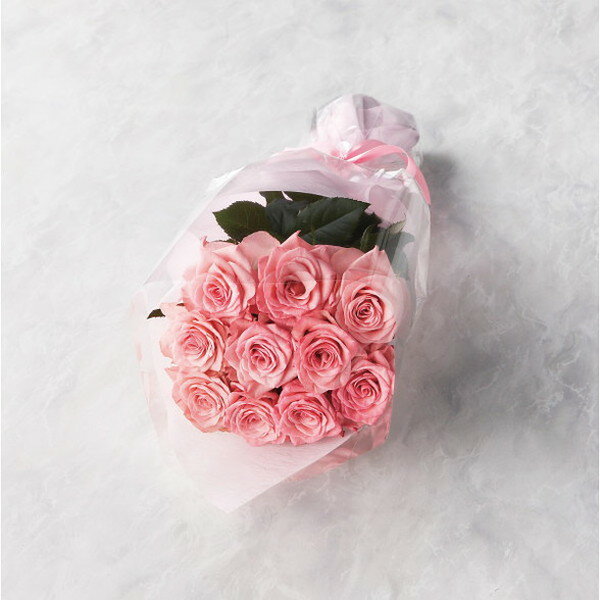 バラの花束 10本から15本までのお申し込み ピンク 19PK10-15 室内装飾品 花・グリ-ン 生花花束(代引不可)【ポイント10倍】